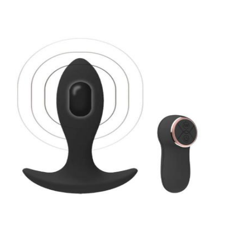 remote vibrating anal plug Nexus Ace Rechargeable Vibrating Butt Plug Medium Black main image 1