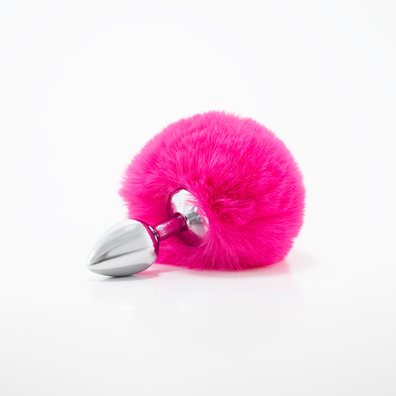 Shop Dreamers - Dreamers Signature Bunny Tail Medium Anal Plug - Fuschia