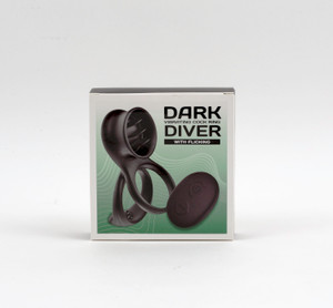 Dark Diver with Flicking Cock Ring, Black Dark Diver with Flicking Cock Ring, Black