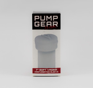 Pump Gear, 7" Vagina Masturbation Sleeve, Clear Pump Gear, 7" Vagina Masturbation Sleeve, Clear