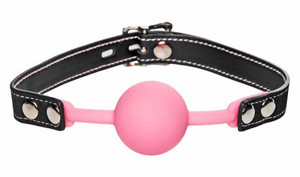 Glow Gag Glow in the Dark Silicone Ball Gag - Pink Glow Gag Glow in the Dark Silicone Ball Gag - Pink