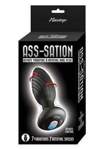 ASS-SATION REMOTE VIBRATING & ROTATING ANAL PLUG