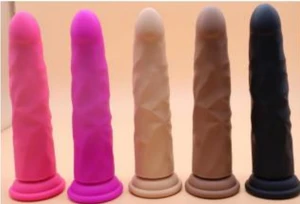 Pink Silicone Dildo - 7.8"