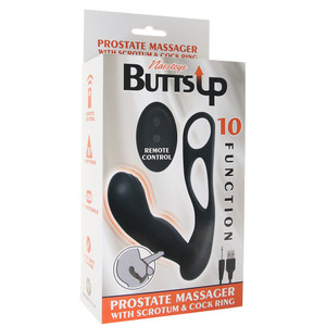 Butts Up Prostate Massager with Scrotum & Cock Ring