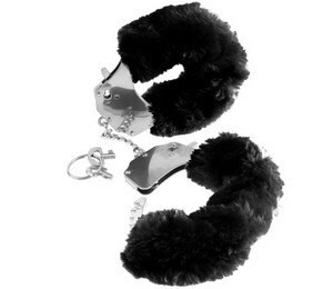 A photo of the Fetish Fantasy Series Original Furry Cuffs - Black A photo of the Fetish Fantasy Series Original Furry Cuffs - Black