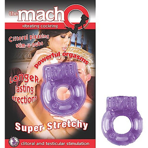 A photo of the The Macho Vibrating Cockring - Purple A photo of the The Macho Vibrating Cockring - Purple