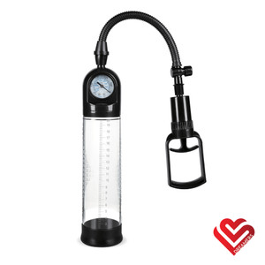 A photo of the Dreamers Signature Penis Pump with Pressure Gauge A photo of the Dreamers Signature Penis Pump with Pressure Gauge
