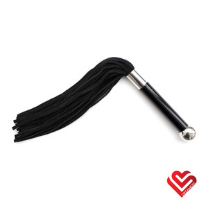 A photo of the Dreamers Signature Leather Flogger - Black A photo of the Dreamers Signature Leather Flogger - Black