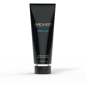 A photo of the Wicked Jelle Waterbased Anal Gel - 8 oz A photo of the Wicked Jelle Waterbased Anal Gel - 8 oz