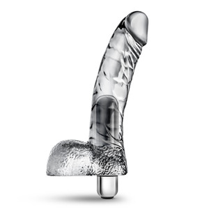 A photo of the Naturally Yours Vibrating Ding Dong - Clear