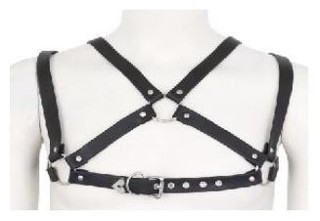 Pleather Male Chest Strap