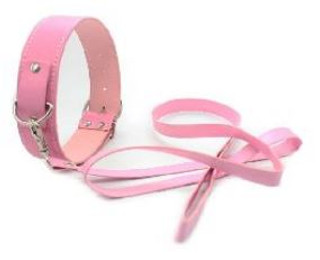 Pink Collar with Leash