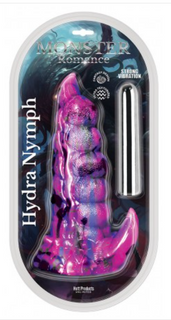 MONSTER ROMANCE- HYDRA NYMTH DILDO W BULLET 7.5"