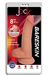 JOCK 8" BARESKIN DONG WITH BALLS-VANILLA