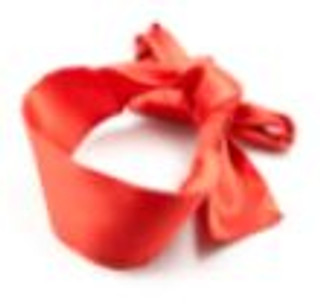 A photo of the Dreamers Signature Satin Blindfold - Red