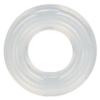 A photo of the CalExotics Premium Silicone Ring Large - Clear