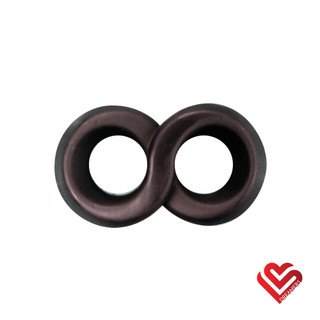 A photo of the Dreamer Silicone Twisty Cock Ring - Black