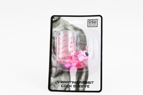 Cock Sleeve with Vibrating Bullet - Pink - Dreamers Cock Sleeve with Vibrating Bullet - Pink - Dreamers