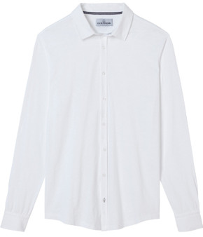 Long sleeves shirt in fine cotton jersey.