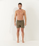 Solid color swim shorts for men