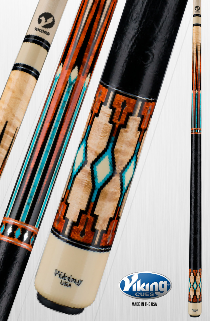 Viking Heirloom Cues - Two Feathers Anasazi Pool Cue