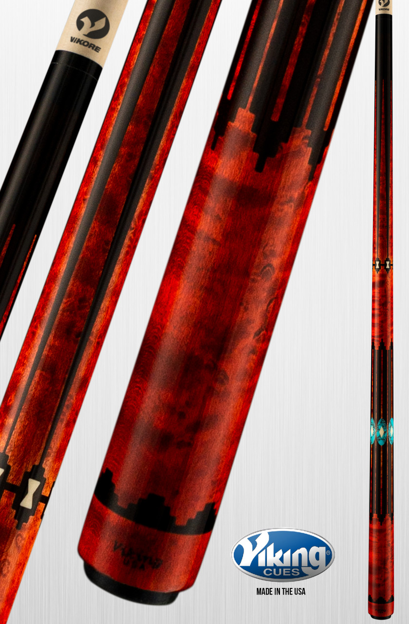 Viking Heirloom Cues - Two Feathers Moon Shadow Pool Cue