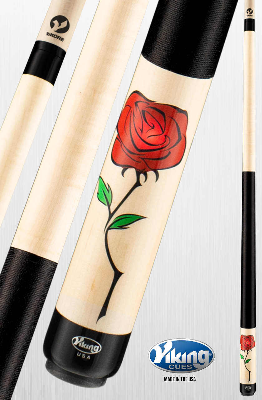 Viking DeCues Wild Rose Cue – Beauty Meets Billiards Power