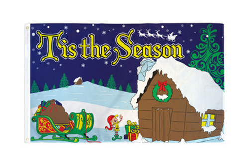 Tis the Season Flag 3x5ft Poly
