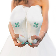 Lucky Shamrock Shoe Stickers for Wedding Shoes