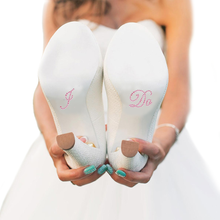 I Do Shoe Stickers for Bridal Shoes - Light Pink