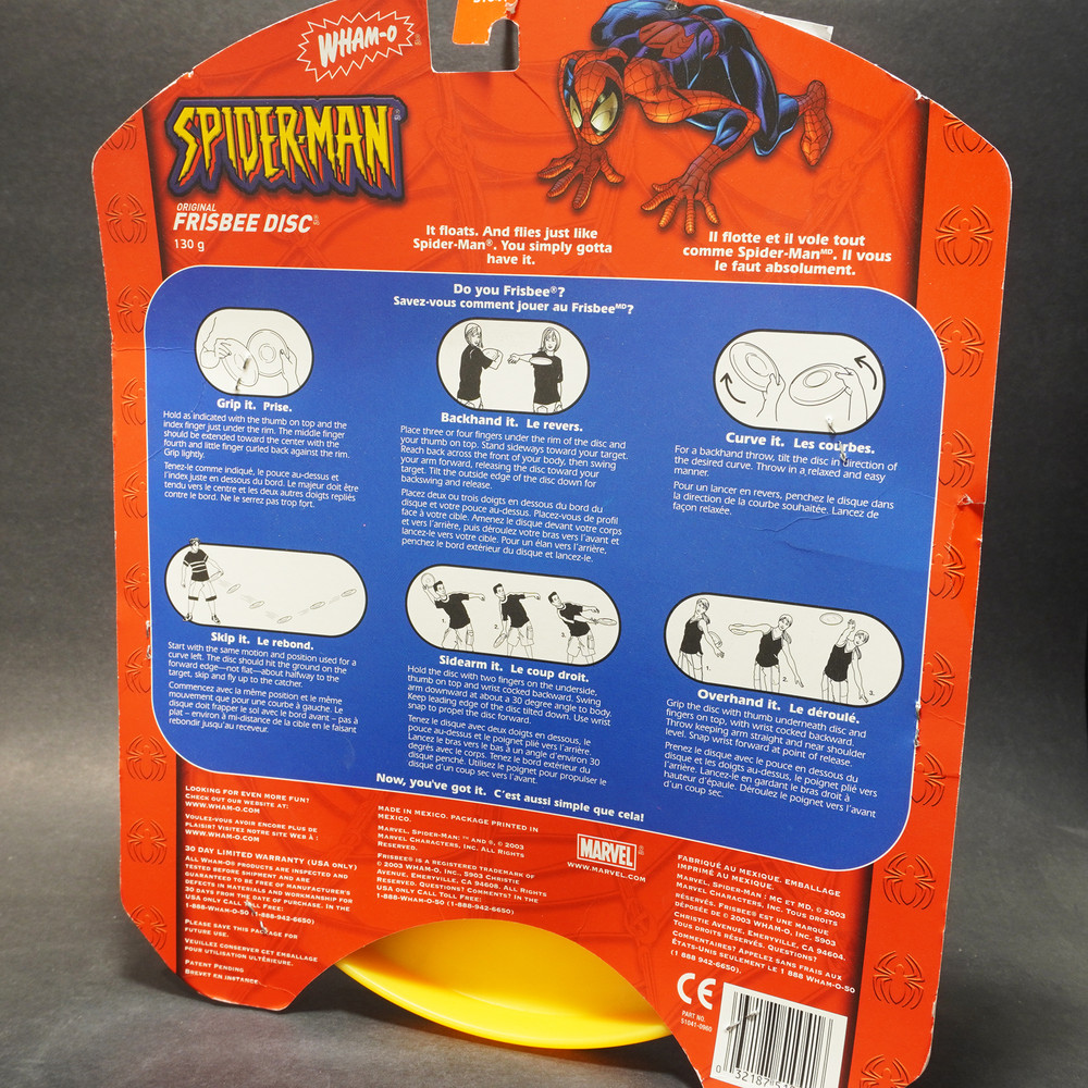 Wham-O Frisbee (Mexico T504A mold) Spider-Man Full-Color Prototype