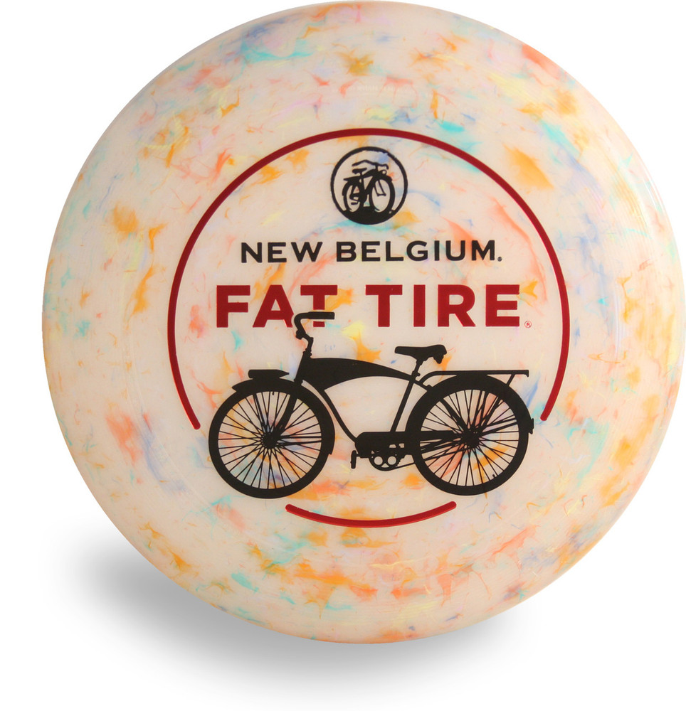 Wham-O RECYCLED FRISBEE - FAT TIRE LOGO Reflyer Flying Disc