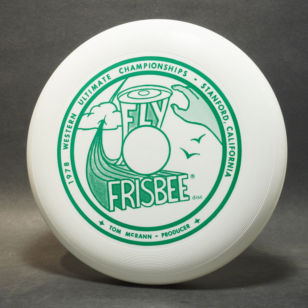 Wham-O World Class Frisbee (80 Mold) 1978 Western Ultimate Championships - Green