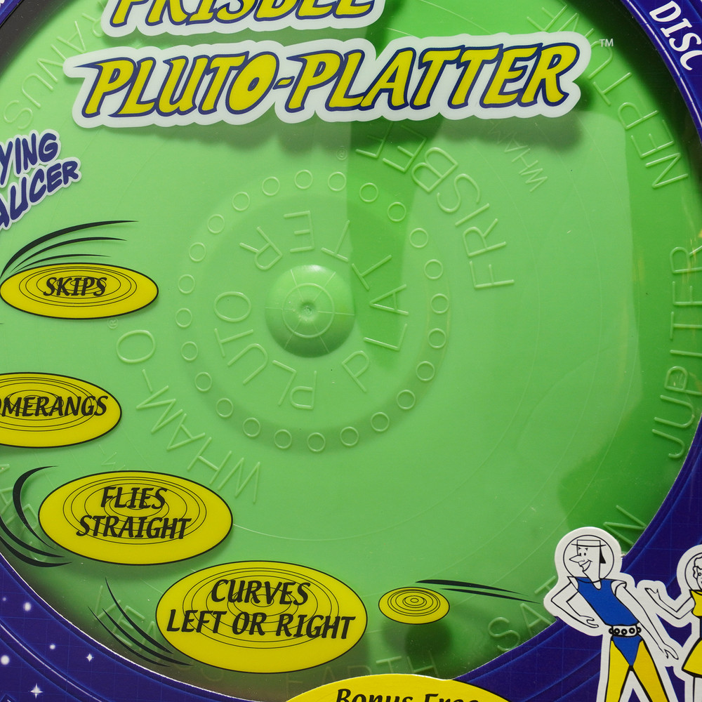 Wham-O Pluto Platter Frisbee (packaged) 2007 Re-Print 50th Anniversary - Green