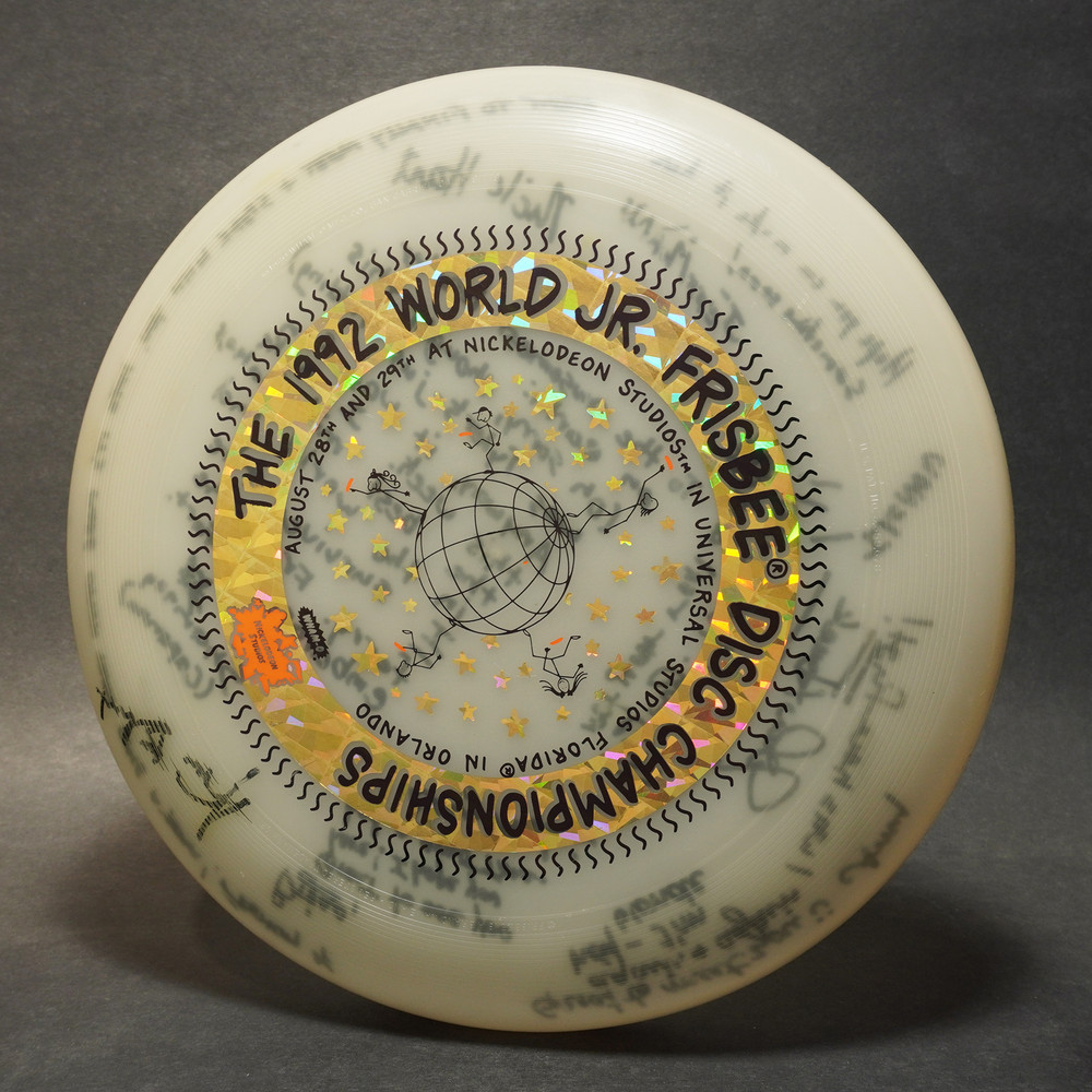 Wham-O World Class Frisbee 82 E w/ 1992 World Jr. Frisbee Disc Championships