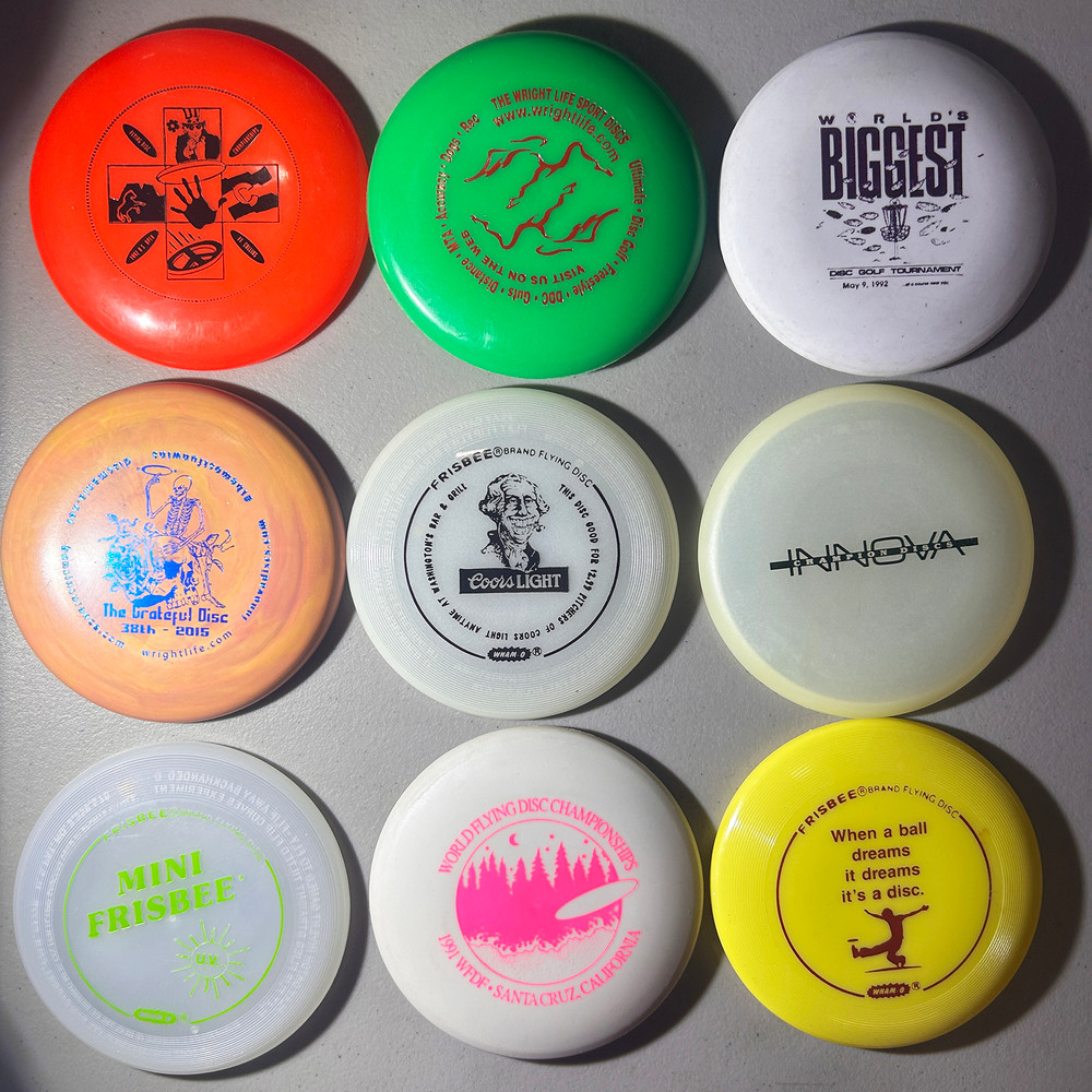 Assorted 9-Pack of Innova & Wham-O Disc Golf Minis