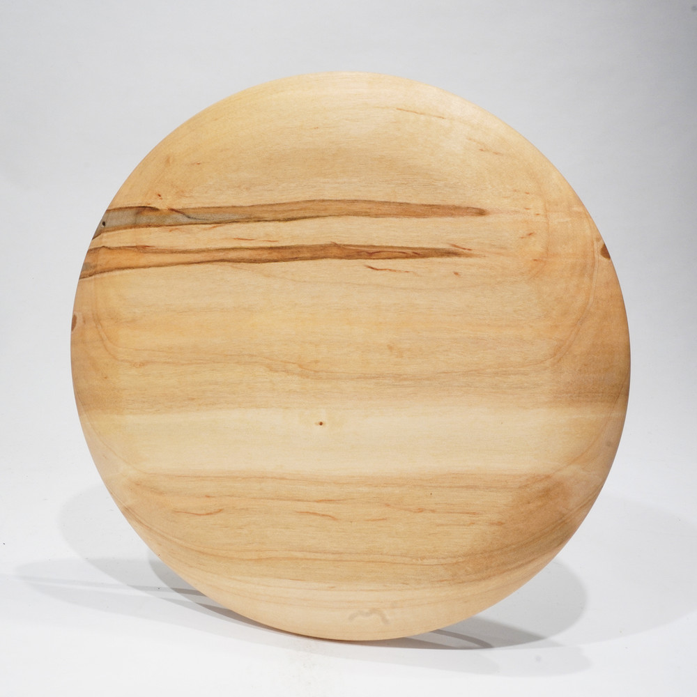 Solid Hard Wood 7" Wormy Maple Disc Golf Shaped Plaque