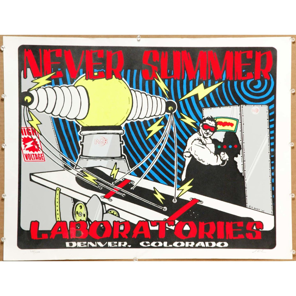 Never Summer Laboratories print, numbered 28/400, signed by LKL