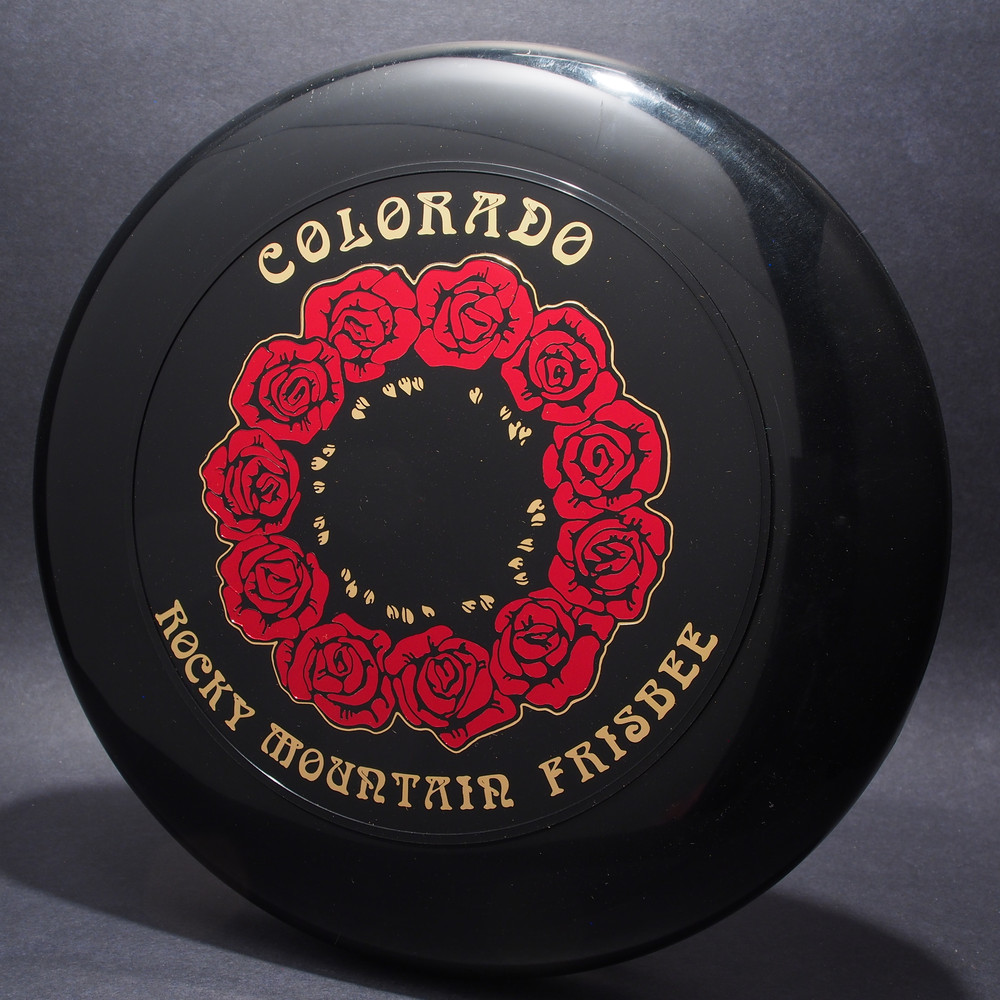 Sky-Styler Colorado RM Frisbee Roses Black w/ Red Foil Roses and Metallic Gold