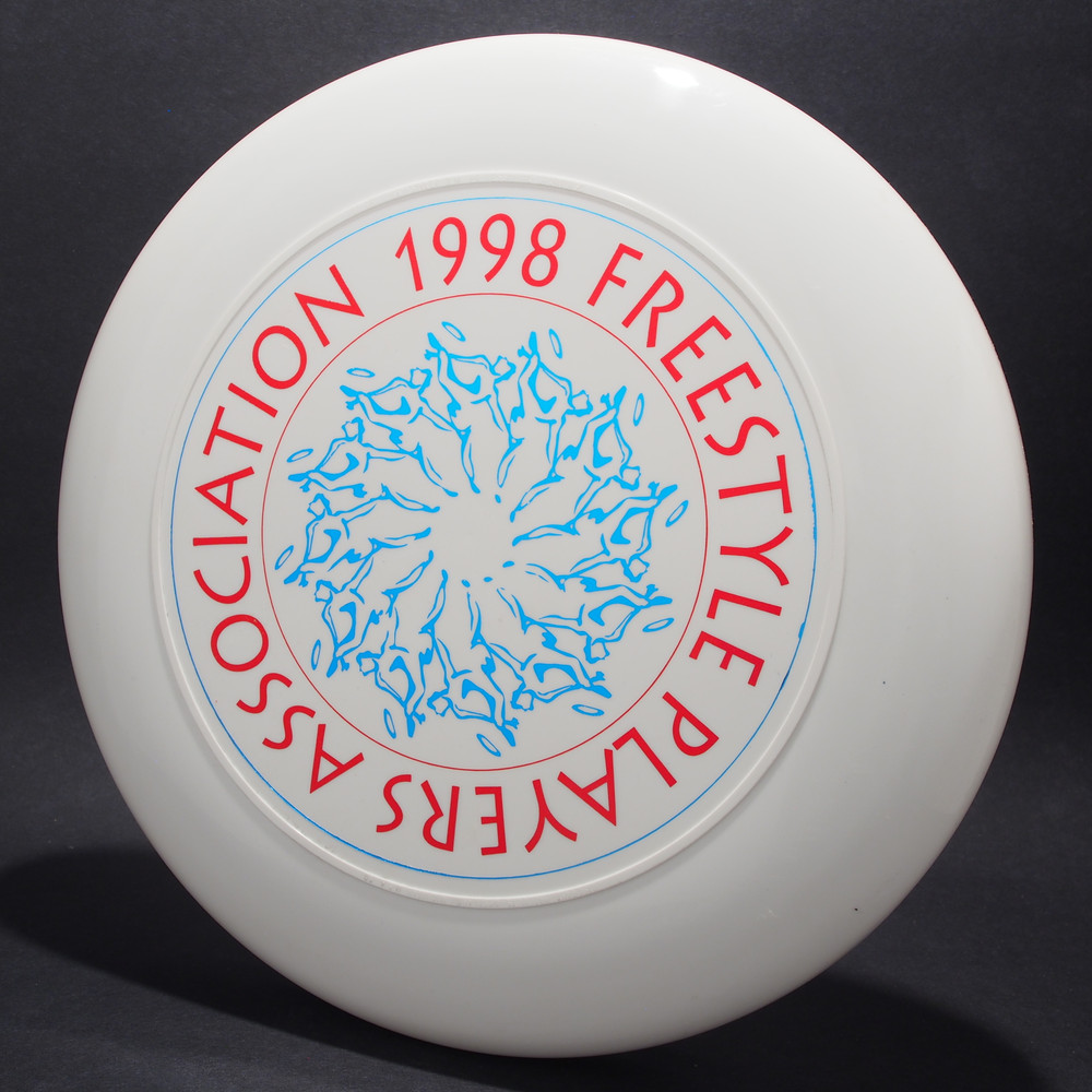 1998 FPA Tour Disc White w/ Metallic Blue and Metallic Red Text