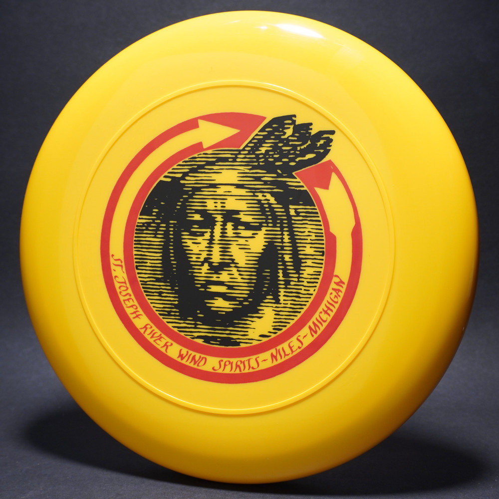 Sky-Styler St. Joseph River Wind Spirits Niles Michigan Yellow w/ Black and Red Matte Top View