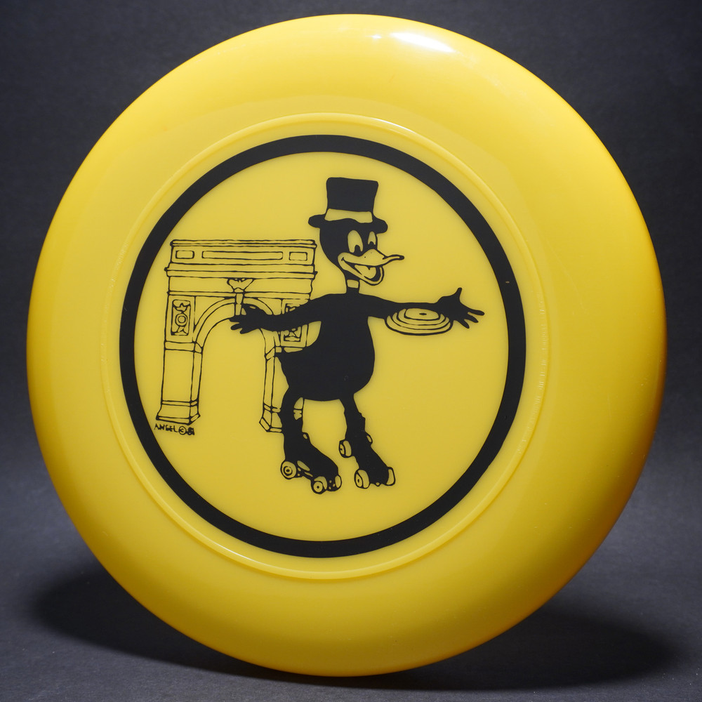 Paris Duck Disc and Skates Yellow w/ Black Top View