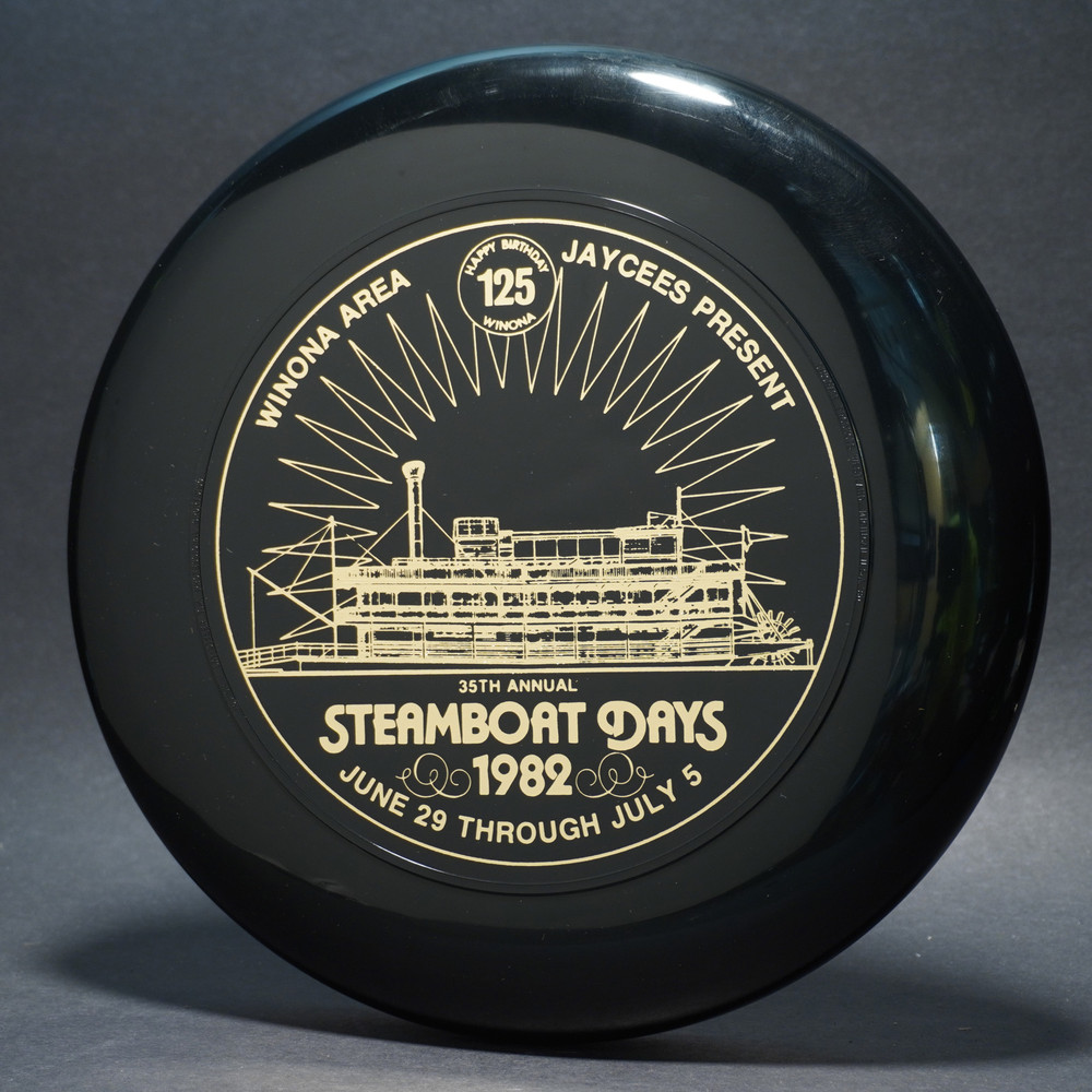Sky-Styler Winona Mn 1982 Steamboat Days Black w/ Metallic Gold - T80 - Top View