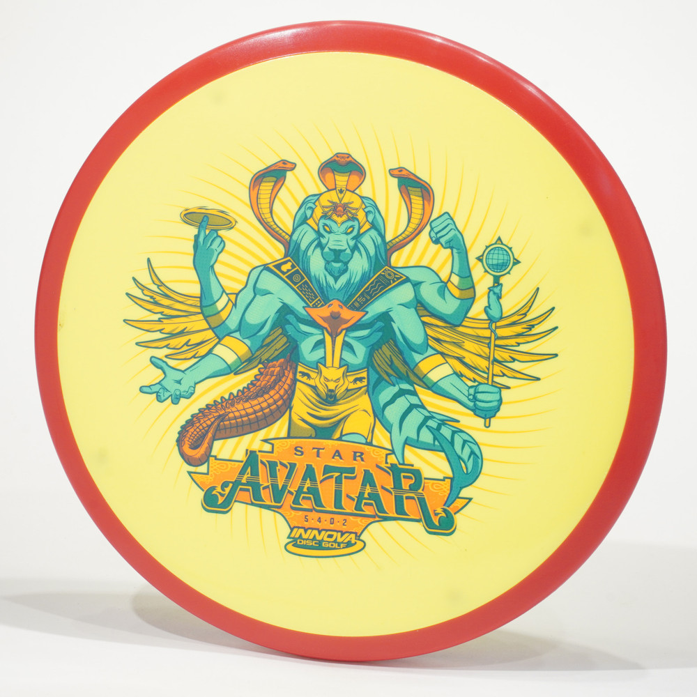 Innova Avatar (Star) INNfuse Overmold Bright Yellow Red Rim Top View