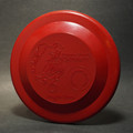 Unknown Fastback Flying Disc Blank Red Embossed w/ Ferris State University