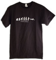 TWL T-SHIRT - EVOLUTION OF ULTIMATE FRISBEE T-SHIRT DESIGN, full front view