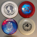 Assorted 4-Pack Large Diameter Mini Flying Discs 