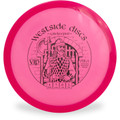 Westside Discs VIP GATEKEEPER Mid-Range Golf Disc Top View Pink