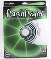 Nite Ize FLASHFLIGHT - LED Light Up Flying Disc - front view of green disc in box