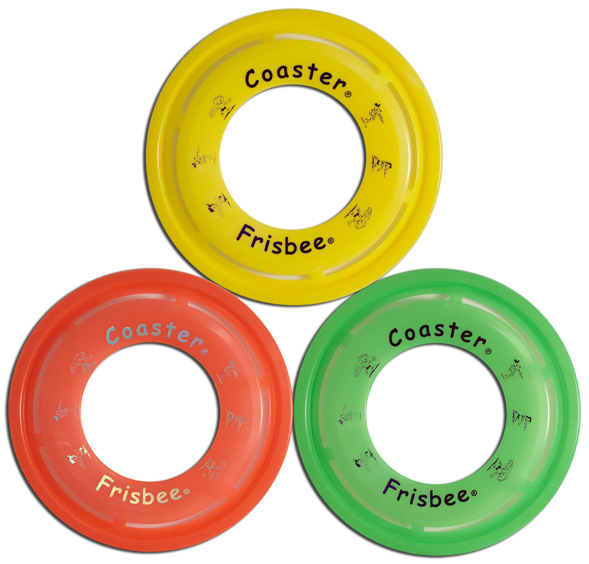 Wham O Coaster Ring Frisbee 3 Pack THE WRIGHT LIFE ACTION